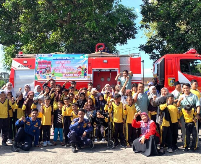 SLBN 3 Lotim Gelar Wisata Belajar Ke Kantor Damkar 
